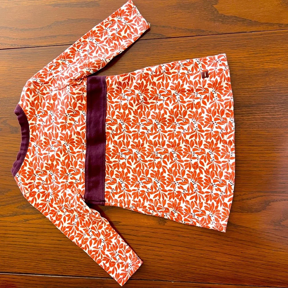 Tea collection, SizeM,12-18 months dress, orange, brown and cream in color - Picture 4 of 4